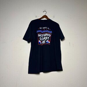 Panama City "My Wife is Panamanian" Graphic T Shirt Men 2XL Print Festive Casual